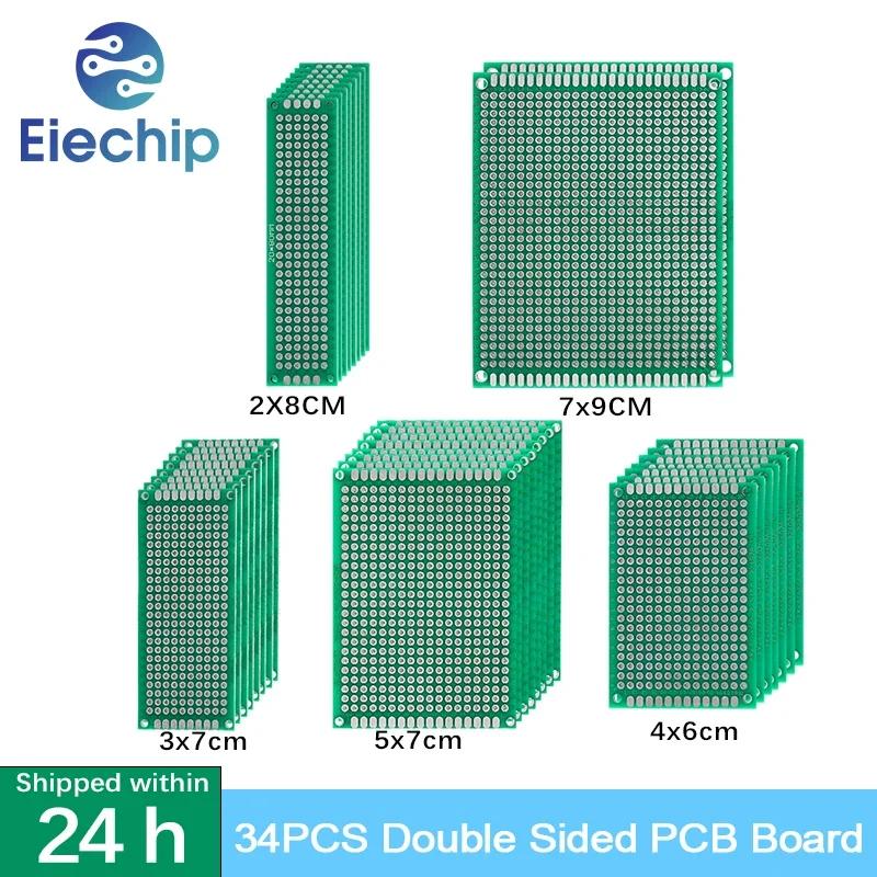  PCB ,  Ÿ FR4 μ  ȸ ɱ, DIY  ŰƮ, 34 , 2x8, 3x7, 4x6, 5x7, 7x9 cm